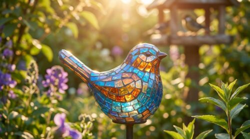 malé objekty v zahradách mohou chránit ptáky díky své viditelnosti, aniž by vytvářely fyzické bariéry, což zajišťuje bezpečné prostředí pro ptáky.