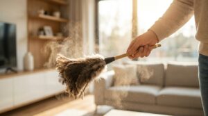 zjistěte, jak obyčejná chyba při úklidu způsobuje rychlejší tvorbu prachu ve vašem domě a objevte jednoduchý trik, který vám pomůže prachu předejít.