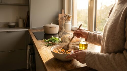 objevte recept na výživné teplé jídlo, ideální pro chvíle, kdy si chcete opravdu zpomalit a odpočinout si.